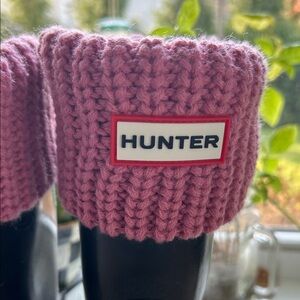 Hunter Blush Knit Boot Toppers